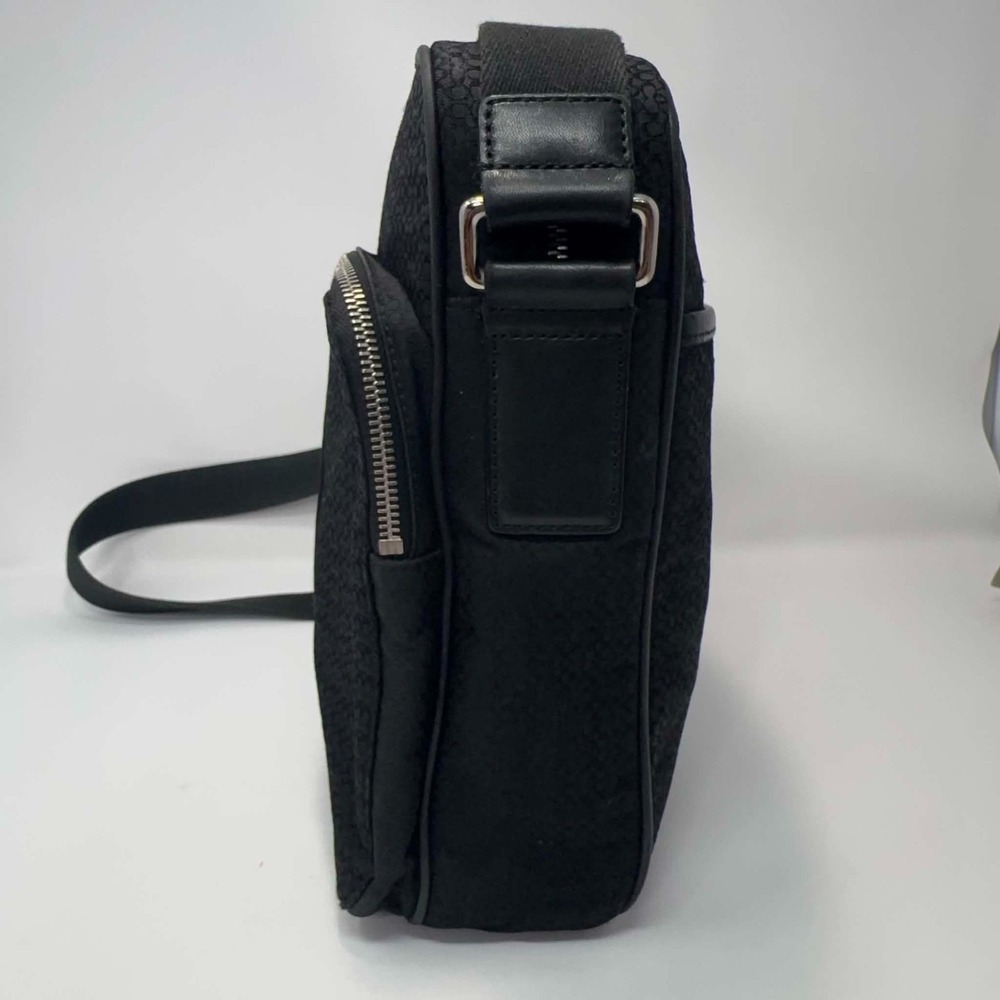 Coach E35-5058 Black Signature Jacquard Flight Bag Crossbody Messenger Y2K - Picture 8 of 15